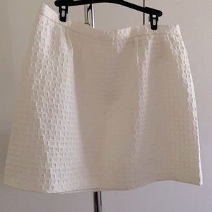 Beautiful cream textured mini skirt